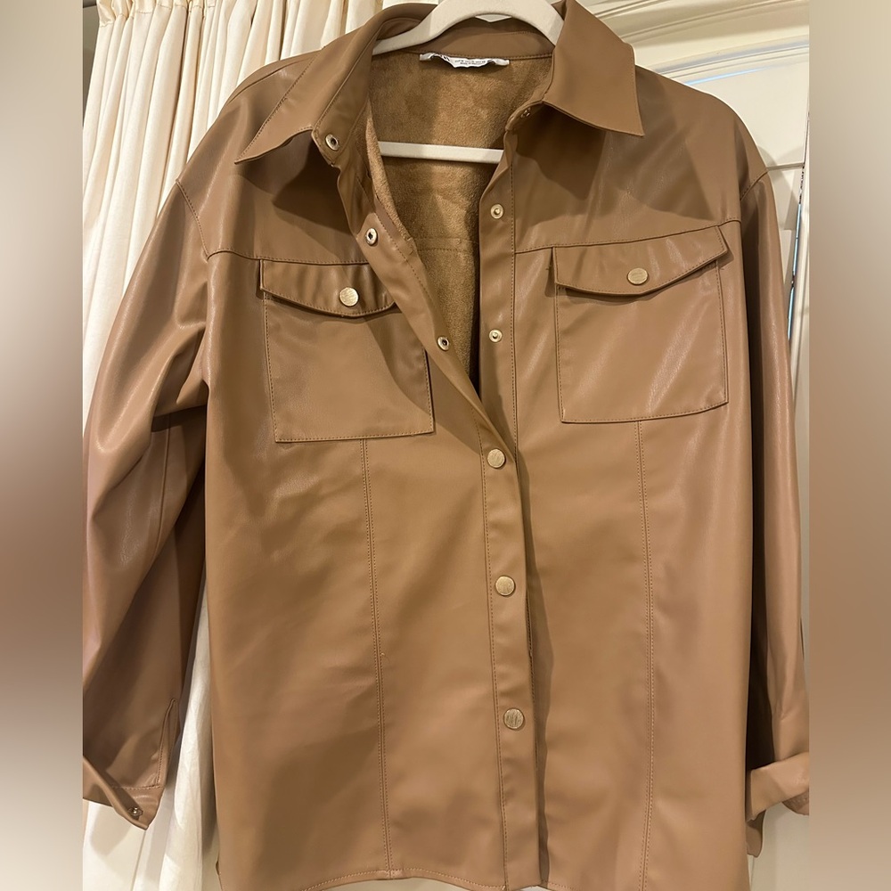 Leather ZARA TOP